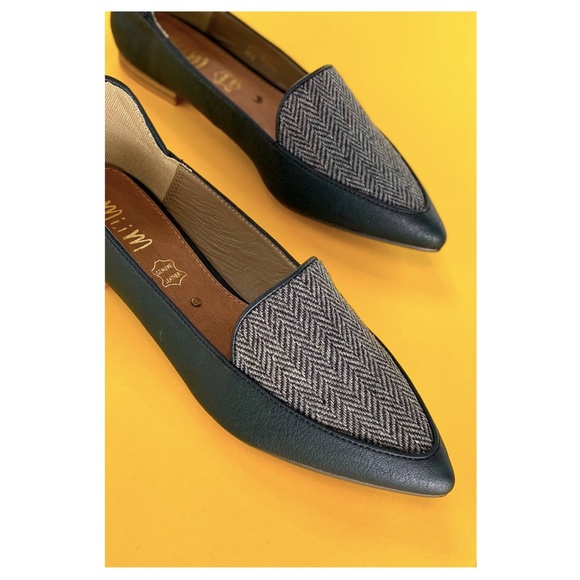 Mi.iM "Blake" Chevron Business Flat--Black - Picture 1 of 4